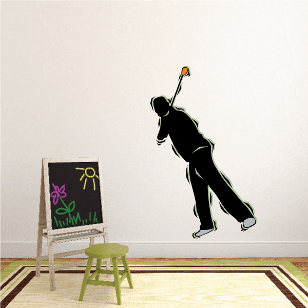 Image of Golfer Wall Decal - Vinyl Sticker - Car Sticker - Die Cut Sticker - CDSCOLOR084