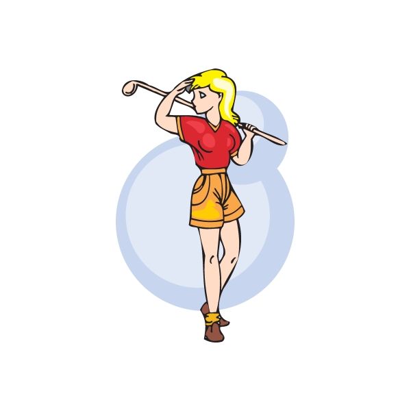 Image of Golfing Wall Decal - Vinyl Sticker - Car Sticker - Die Cut Sticker - DC 010