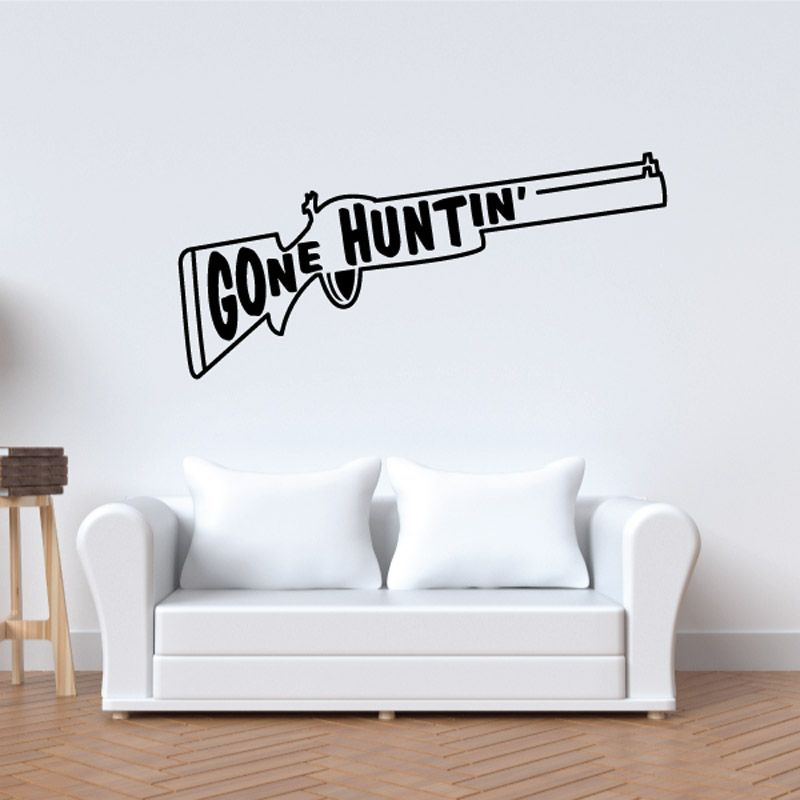 Image of Gone huntin Wall Decal - Vinyl Decal - Car Decal - DC0019