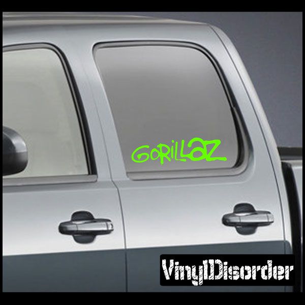 Image of Gorillaz Text Decal