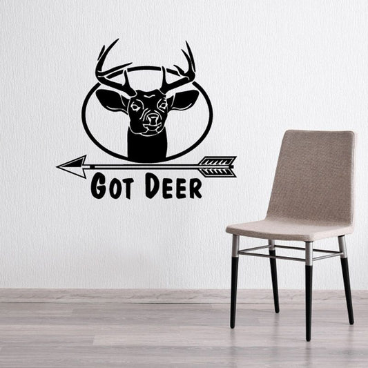 Image of Got deer Arrow Wall Decal - Vinyl Decal - Car Decal - DC0006