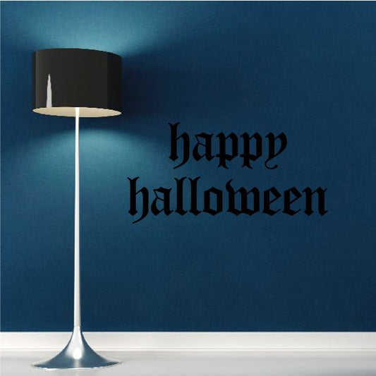 Image of Gothic Happy Halloween Decal