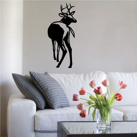 Image of Graceful Buck Deer Looking Back Decal