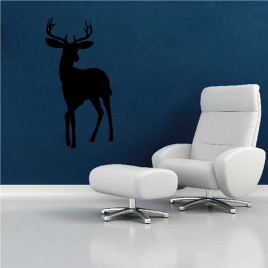 Image of Graceful Buck Deer Silhouette Decal