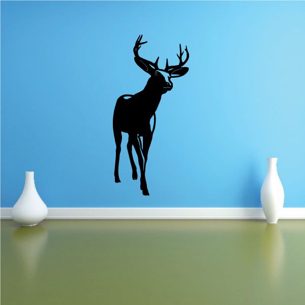 Image of Graceful Deer Buck Approaching Decal