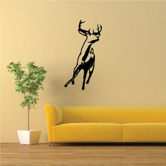 Image of Graceful Deer Buck Dashing Decal