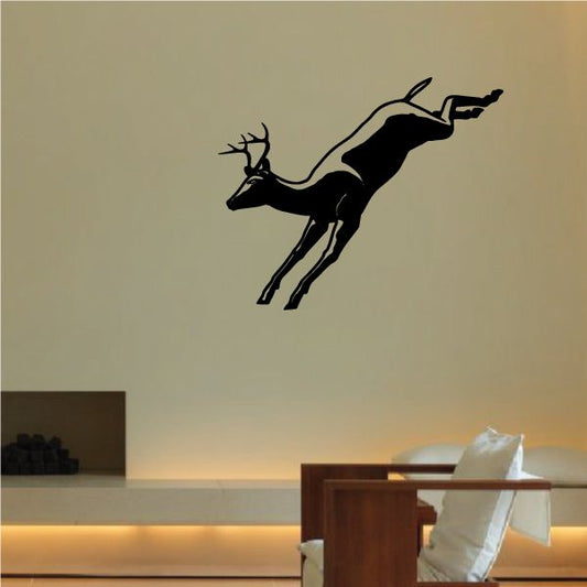 Image of Graceful Deer Buck Prancing Decal