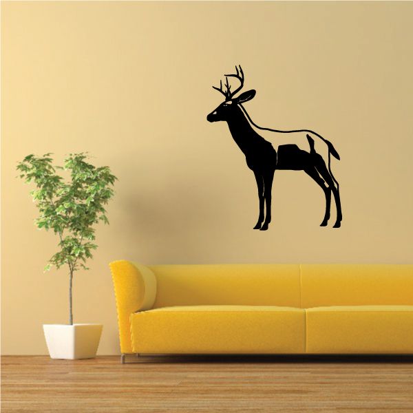 Image of Graceful Deer Buck Watching Decal