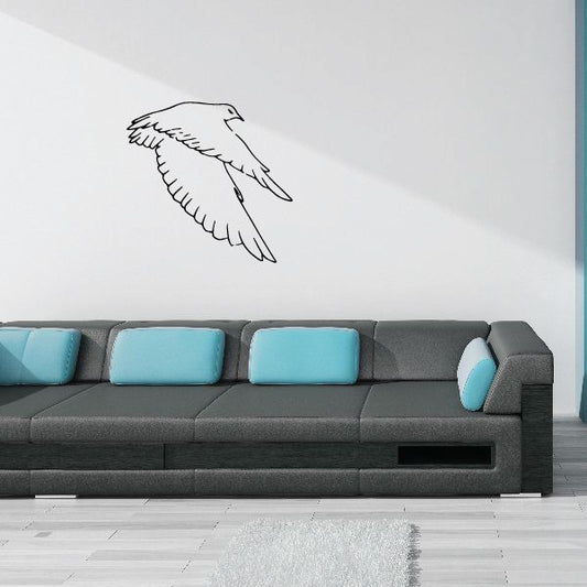 Image of Graceful Flying Falcon Decal