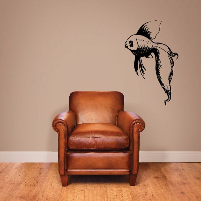 Image of Graceful Goldfish Decal