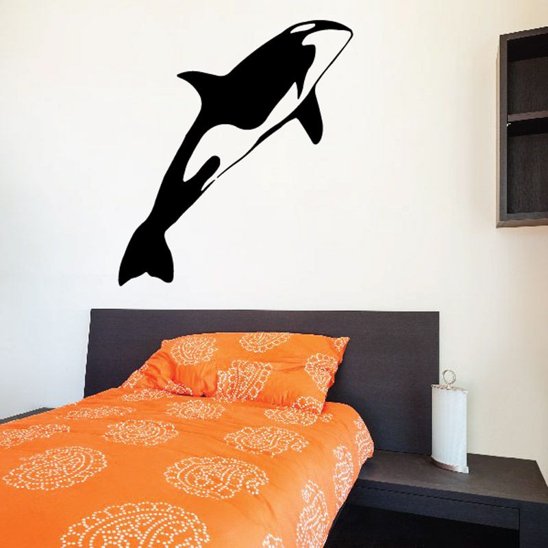 Image of Graceful Leaping Killer Whale Decal