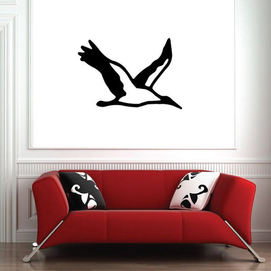 Image of Graceful Shore Bird Flying Decal