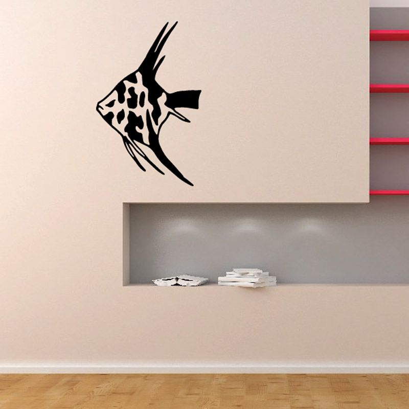 Image of Graceful Spotted Angel Fish Decal