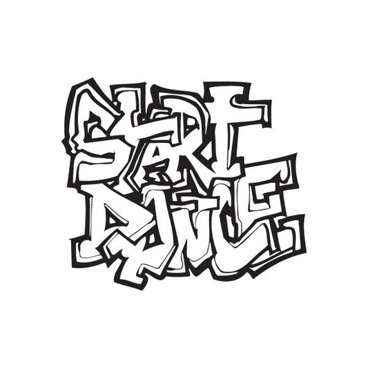 Image of Graffiti Dance Wall Decal - Vinyl Decal - Car Decal - DC 059