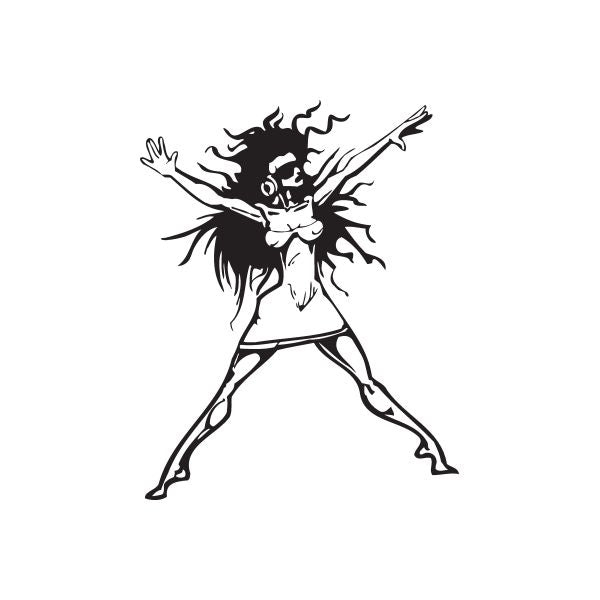 Image of Graffiti Dance Wall Decal - Vinyl Decal - Car Decal - DC 088