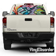 Image of Graffiti Rear Window View Through Graphics