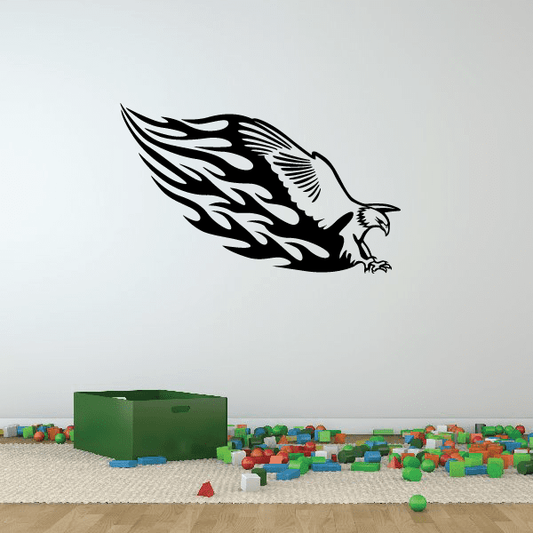 Image of Grand Flame Wings Eagle Decal