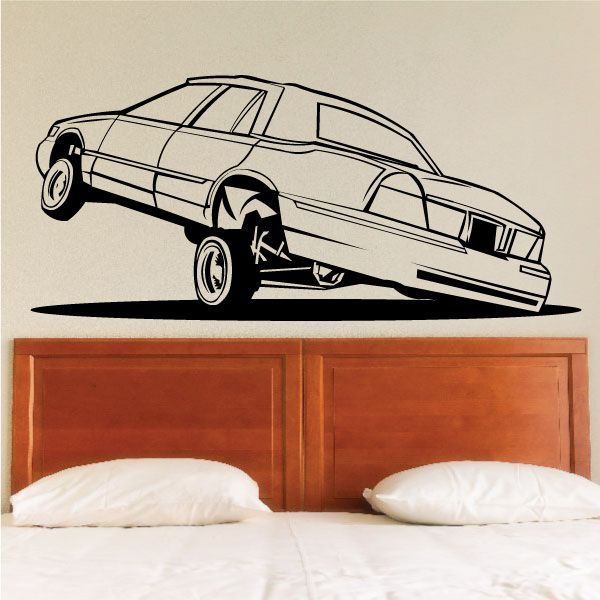 Image of Grand Marquis Lowrider 3 Wheelin Decal