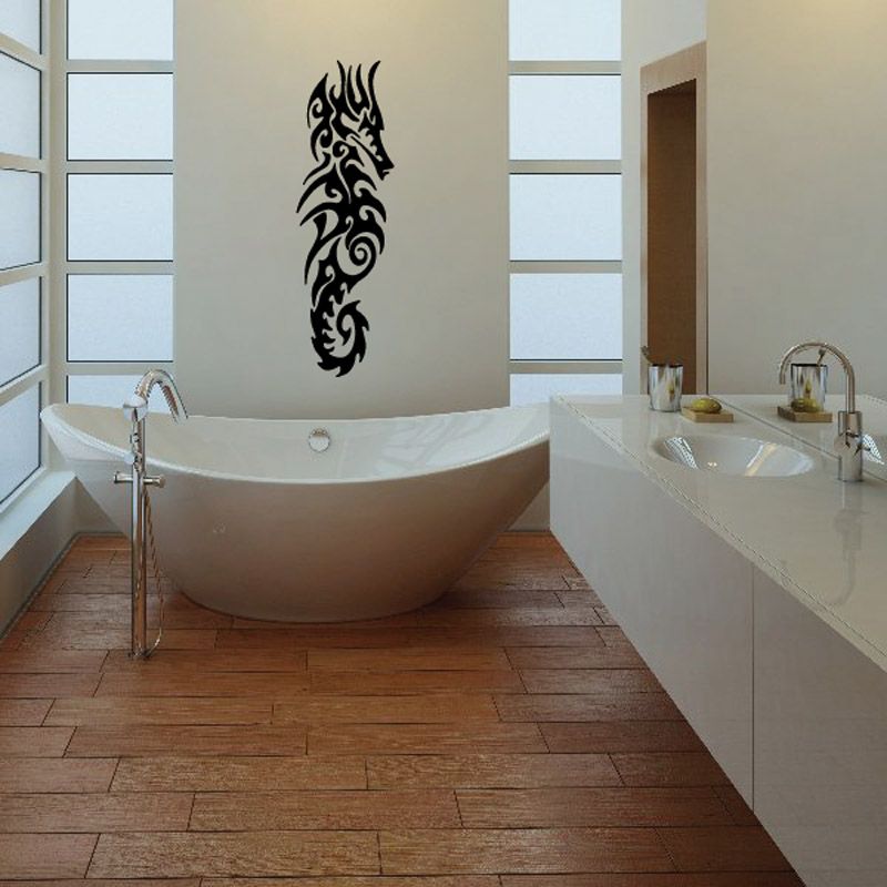 Image of Grand Tribal Seahorse Decal