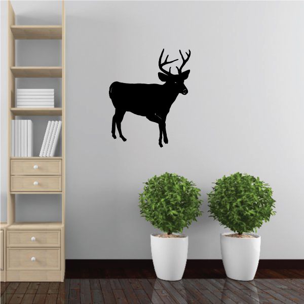 Image of Great Buck Deer Walking Decal