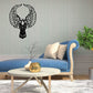 Eagle wings wall decal with black feather design