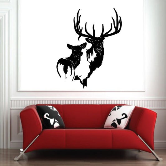 Image of Great Elk and Mate Decal