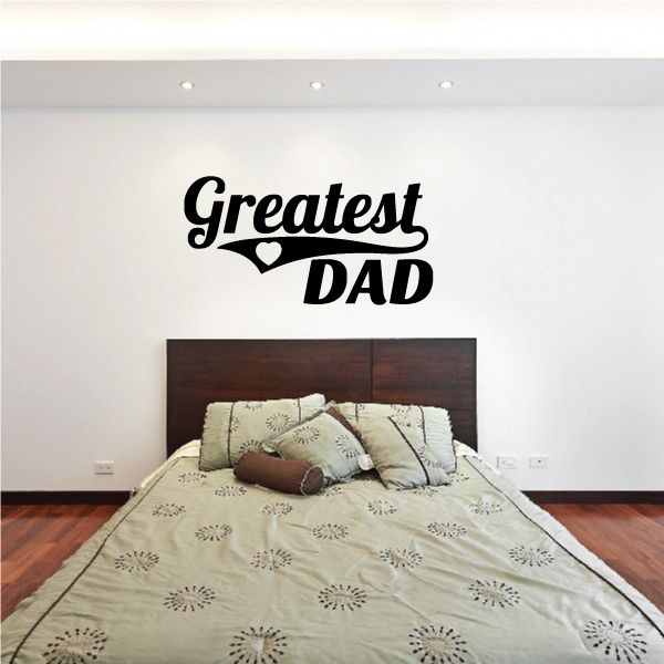 Image of Greatest Dad Heart Decal