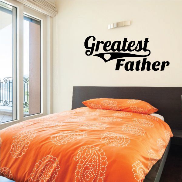 Image of Greatest Father Statement Decal