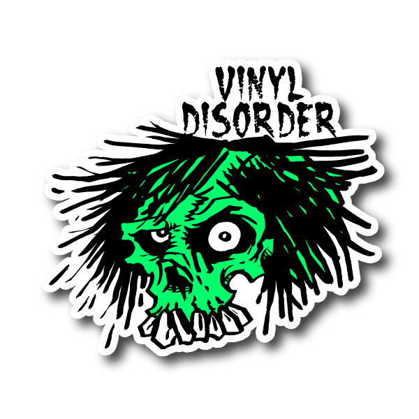 Image of Green Skull Vinyl Sticker