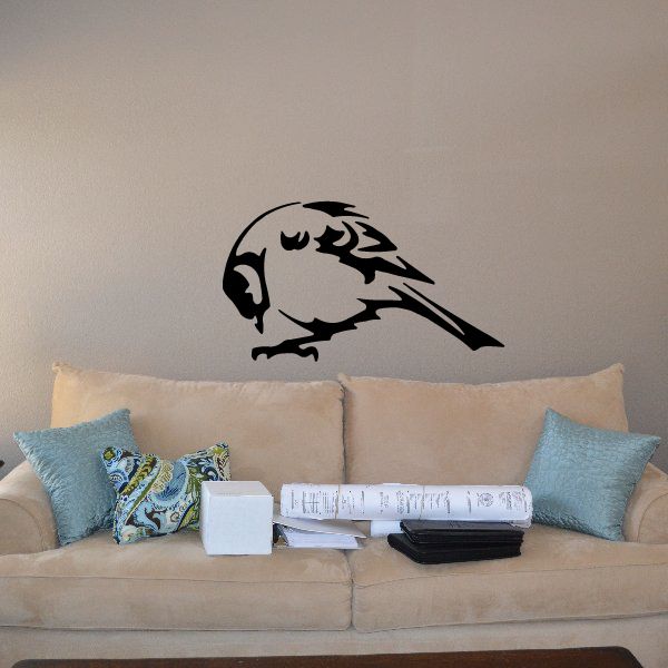 Image of Grooming Finch Bird Decal