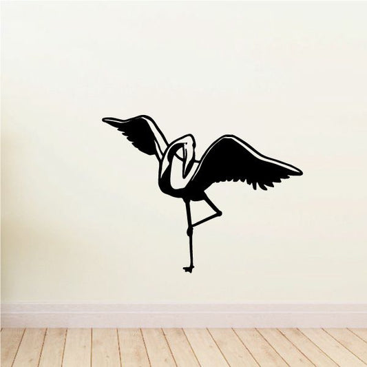 Image of Grooming Flamingo Decal