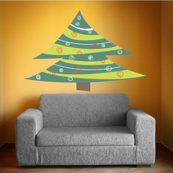 Image of Groovy Christmas Tree Sticker