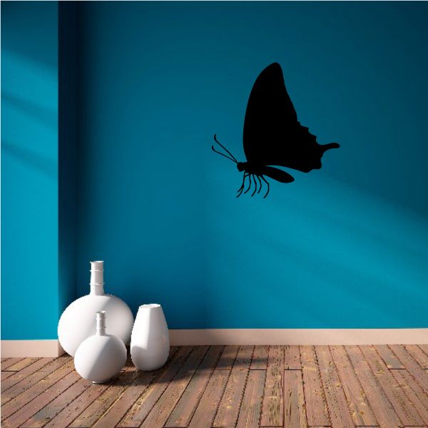 Image of Grounded Big Wing Butterfly Silhoutte Decal