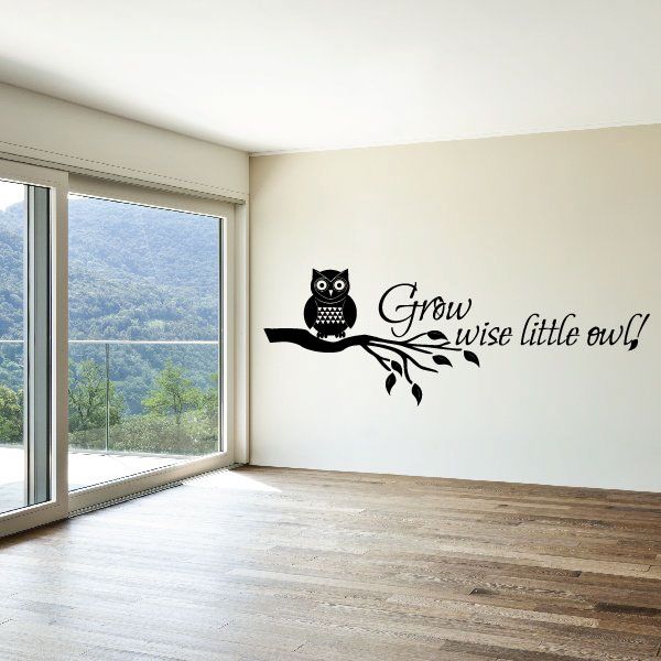 Image of Grow Wise Little Owl Wall Decal