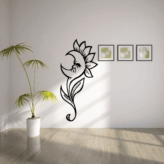 Image of Growing Moon Flower Decal