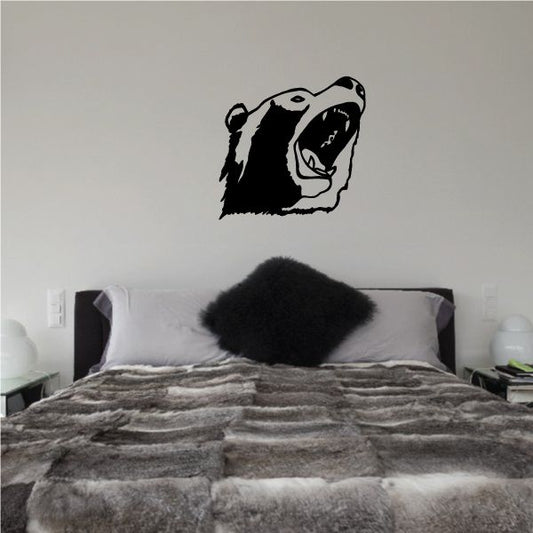 Image of Growling Grizzly Bear Decal