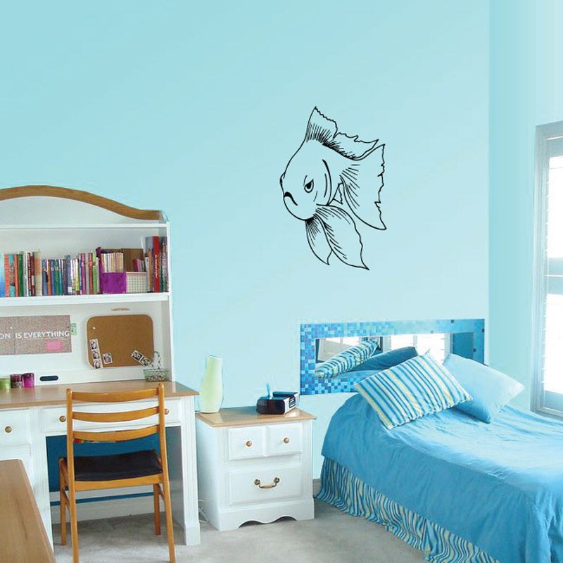 Image of Grumpy Goldfish Decal