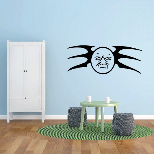 Image of Grumpy Tribal Moon Decal