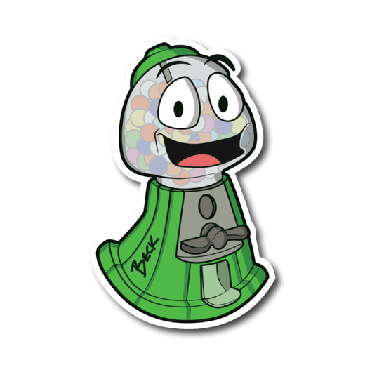 Gum Ball Machine Vinyl Sticker 02