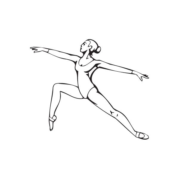 Image of Gymnastics Dance Wall Decal - Vinyl Decal - Car Decal - DC 002