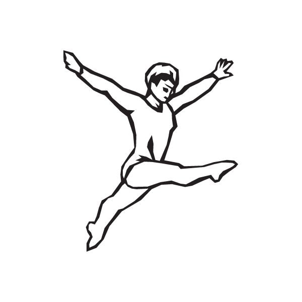 Image of Gymnastics Dance Wall Decal - Vinyl Decal - Car Decal - DC 008