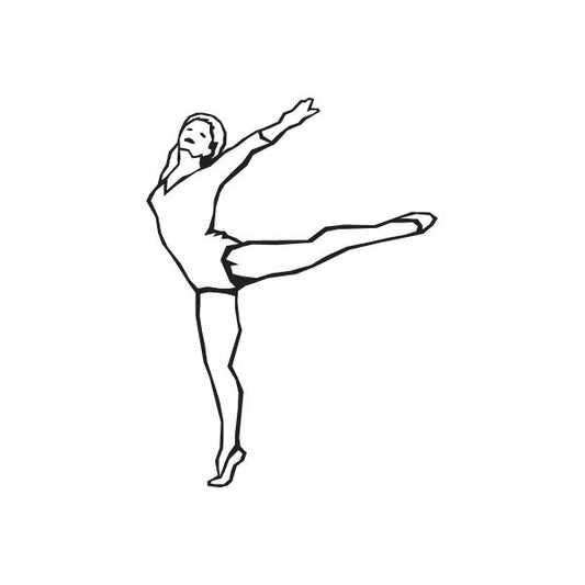 Image of Gymnastics Dance Wall Decal - Vinyl Decal - Car Decal - DC 012