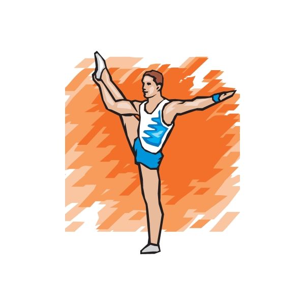 Image of Gymnastics Dance Wall Decal - Vinyl Sticker - Car Sticker - Die Cut Sticker - DC 011