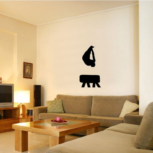 Image of Gymnastics Wall Decal - Vinyl Decal - Car Decal - AL 011