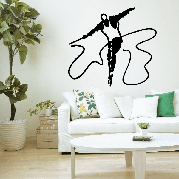 Image of Gymnastics Wall Decal - Vinyl Decal - Car Decal - Bl020