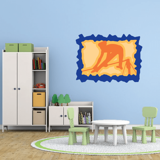 Image of Gymnastics Wall Decal - Vinyl Sticker - Car Sticker - Die Cut Sticker - CDSCOLOR014