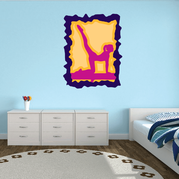Image of Gymnastics Wall Decal - Vinyl Sticker - Car Sticker - Die Cut Sticker - CDSCOLOR017