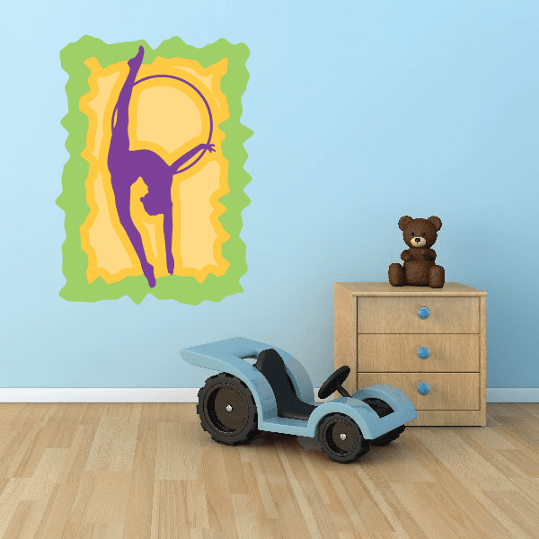 Image of Gymnastics Wall Decal - Vinyl Sticker - Car Sticker - Die Cut Sticker - CDSCOLOR018