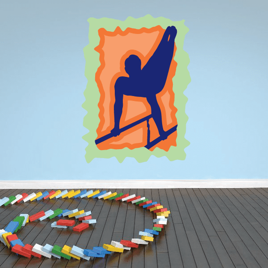 Image of Gymnastics Wall Decal - Vinyl Sticker - Car Sticker - Die Cut Sticker - CDSCOLOR020