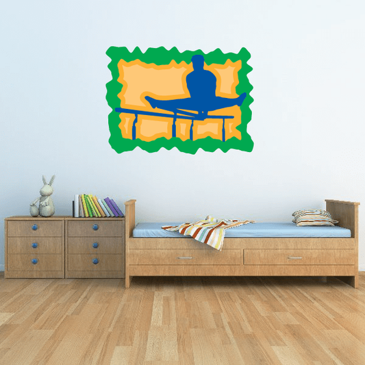 Image of Gymnastics Wall Decal - Vinyl Sticker - Car Sticker - Die Cut Sticker - CDSCOLOR022